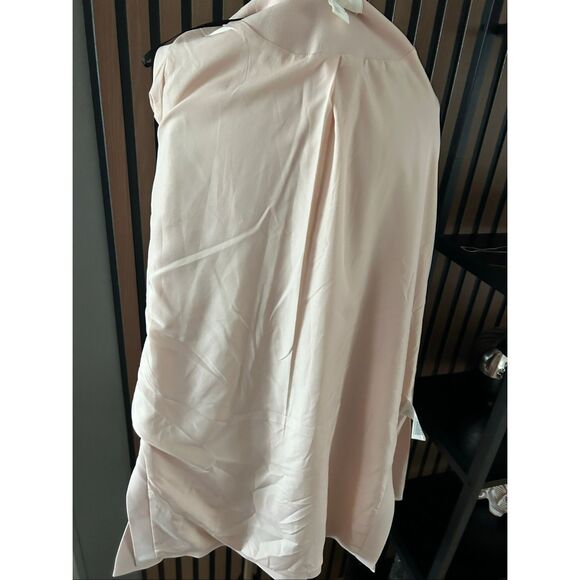 H&M long blazer light pink color size 4 work attire work blazer work outfit - Picture 6 of 7